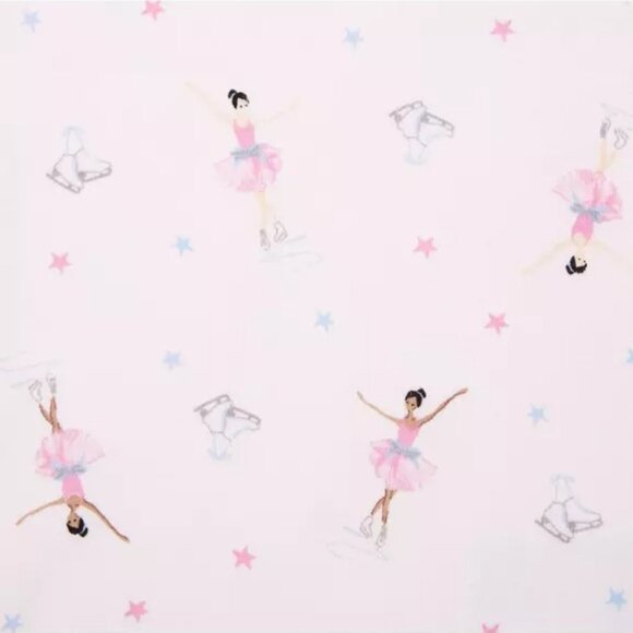 Janie and Jack Girls Size 12 Good Night Pajamas in Ice Skater Pink Cotton - Picture 2 of 10